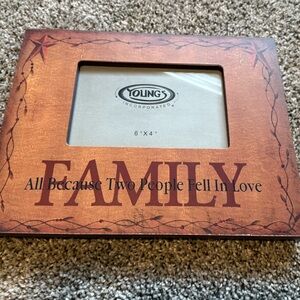 Americana family picture frame